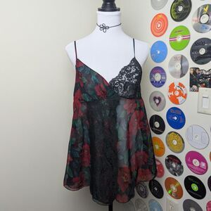 90s Victoria's Secret Gold Label Flora Babydoll ❣️